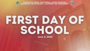 𝗧𝗮𝗻𝗱𝗮𝗻𝗴 𝗦𝗼𝗿𝗮 𝗡𝗮𝘁𝗶𝗼𝗻𝗮𝗹 𝗛𝗶𝗴𝗵 𝗦𝗰𝗵𝗼𝗼𝗹 𝗦𝘂𝗰𝗰𝗲𝘀𝘀𝗳𝘂𝗹𝗹𝘆 𝗢𝗽𝗲𝗻𝘀 𝗦𝗰𝗵𝗼𝗼𝗹 𝗬𝗲𝗮𝗿 𝟮𝟬𝟮𝟲–𝟮𝟬𝟮𝟳